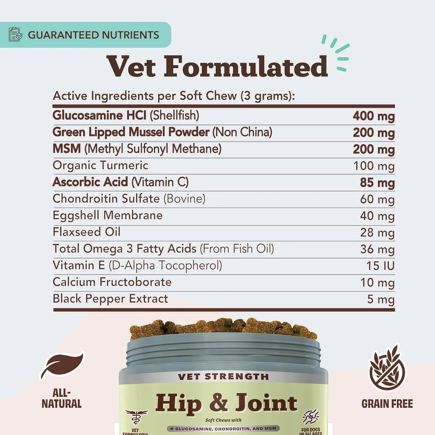 Vet Strength Hip & Joint Supplement - Image 4